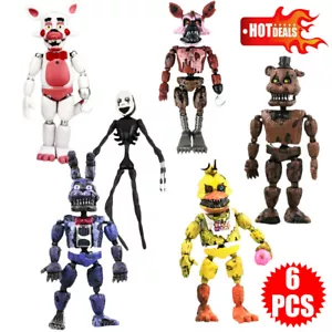 6X Figures Toy Bonnie Foxy Toys Five Nights At Freddy's Funko Game FNAF Action - Picture 1 of 15