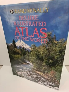Deluxe Illustrated Atlas of the World Rand McNally Hardcover coffee table book - Picture 1 of 7