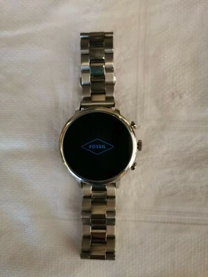 Fossil Q Venture HR 2362 / 4. Generation Smartwatch Edelstahl Silber  - Bild 1 von 4