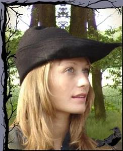 Sombrero medieval - Robin Hood cuero Leonardo carbono - Imagen 1 de 3
