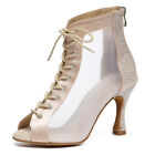 Ballroom Latin Dance Shoes Women Ladies Salsa Tango Shoes Dance Boots 6Cm Heeled