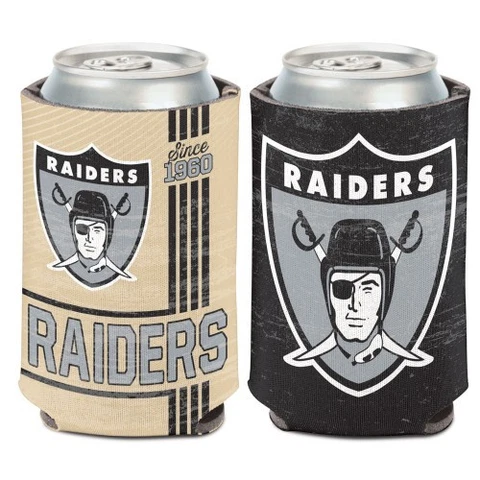 LAS VEGAS OAKLAND RAIDERS CLASSIC LOGO SOFT FOAM CAN BOTTLE COOZIE COOLER HOLDER Cover