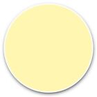 2 x autocollants vinyle 7,5 cm - bloc couleur jaune craie #44551