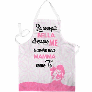 Grembiule rosa la cosa più bella di essere me è avere una mamma come te - Foto 1 di 1