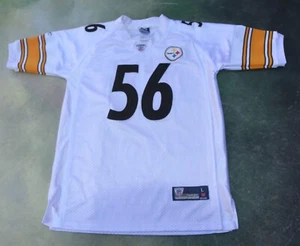 Vintage Reebok NFL Pittsburgh Steelers LaMarr Woodley #56 Jersey Size Youth L. - Picture 1 of 8