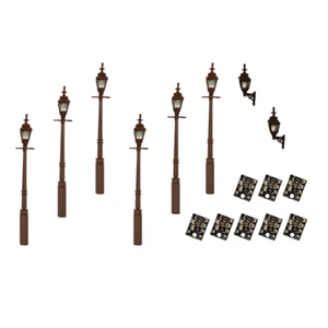 DCC Concepts LML-VPGBK - Legacy Skyline Gas Lamps Value Pack Black - OO Gauge - Picture 1 of 1