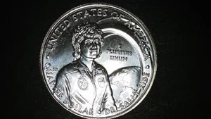 2022 D ERROR Sally Ride Quarter AWQ-Cracks on Sally's Chin-Out of U.S. Mint Roll - Picture 1 of 10