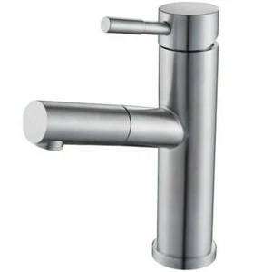 Grifo Monomandos Fregadero Cocina Con Ducha de Mano Extraíble A Caña Corta Bajo - Imagen 1 de 3