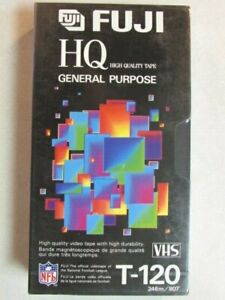 FUJI HQ HIGH QUALITY GENERAL PURPOSE BLANK VHS TAPE T-120 246m/807' SP LP EP NEW