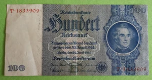 100 Reichsmark Reichsbanknote 1935 Justus Liebig alter Geldschein vorzüglich - Bild 1 von 4