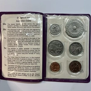1977 Queen Elizabeth II Silver Jubilee STICKY Uncirculated Mint Set RAM Wallet - Picture 1 of 3