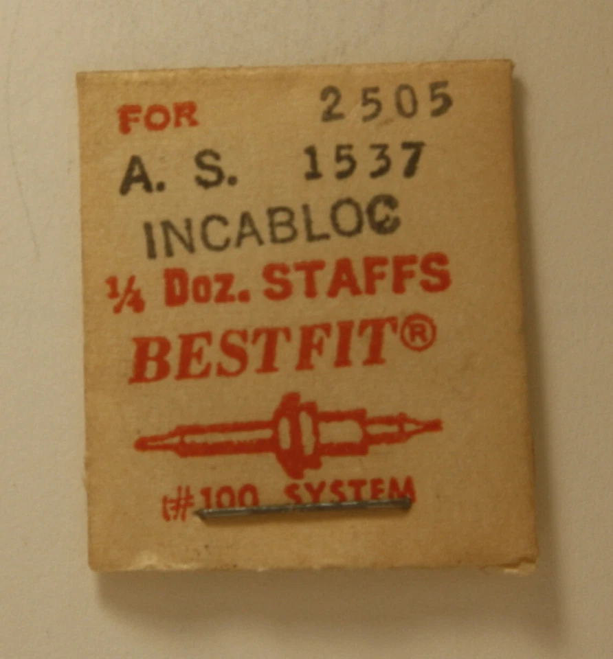 Reloj Suizo Balance Staff AS A.SCHILD 1537 Bestfit 100/2505 Foto 1 de 1