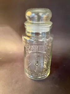 Vintage Planters 75th anniversary Mr. Peanut clear glass jar w lid 1861-1906 - Picture 1 of 10