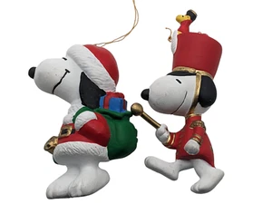 2-Peanuts 1-Santa Snoopy w Green Bag-1-Marching Band Snoopy-3.75" T-Free Ship. - Picture 1 of 10