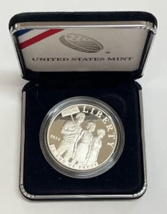 2014 $1 Silver Commemorative Coin Civil Rights Proof Coin - Picture 1 of 4