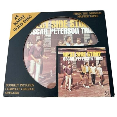 OSCAR PETERSON TRIO Вестсайдская История 24K ЗОЛОТОЙ ДИСК Редкий Джаз Аудиофил С Рукавом - Изображение 1 из 4