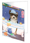 Rub A Dub Dog Cat In A Tub Pet Photo Lovers Greeting Invitation Card 20 Per Pack