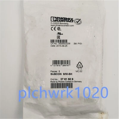 1 PCS NEW IN BOX Phoenix bus connector SUBCON 9/M-SH D-SUB 2761509 - Image 1 of 3