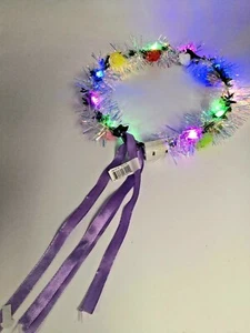 1X Luminoso Luz Múltiple y Cintas Púrpura Flor Iluminada LED EE. UU. - Imagen 1 de 3