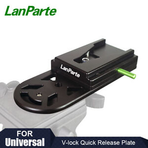 Lanparte Rotatable V Lock Quick Release Camera Plate for Sony ENG Camera Tripod