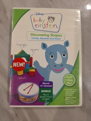 Disney Baby Einstein Discovering Shapes DVD Ages 9 Mos. Plus Educational Tool Foto 1 de 3