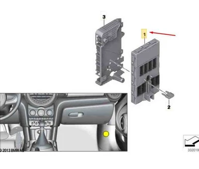 MINI CABRIO F57 Body Domain Controller BDC 61355B5D695 NEW GENUINE - Image 1 of 2