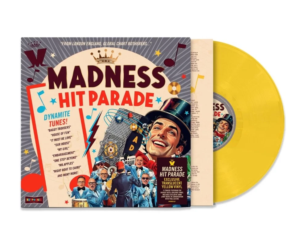 Madness - Hit Parade - Limited Edition TRANSLUCENT YELLOW Vinyl LP Mint/Sealed - Image 1 of 1