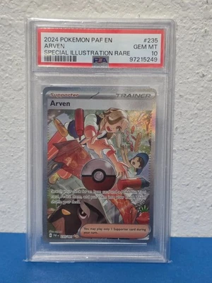 Arven #235/091 Paldean Fates SIR PSA 10 GEM MINT - Pokémon TCG - Image 1 of 2