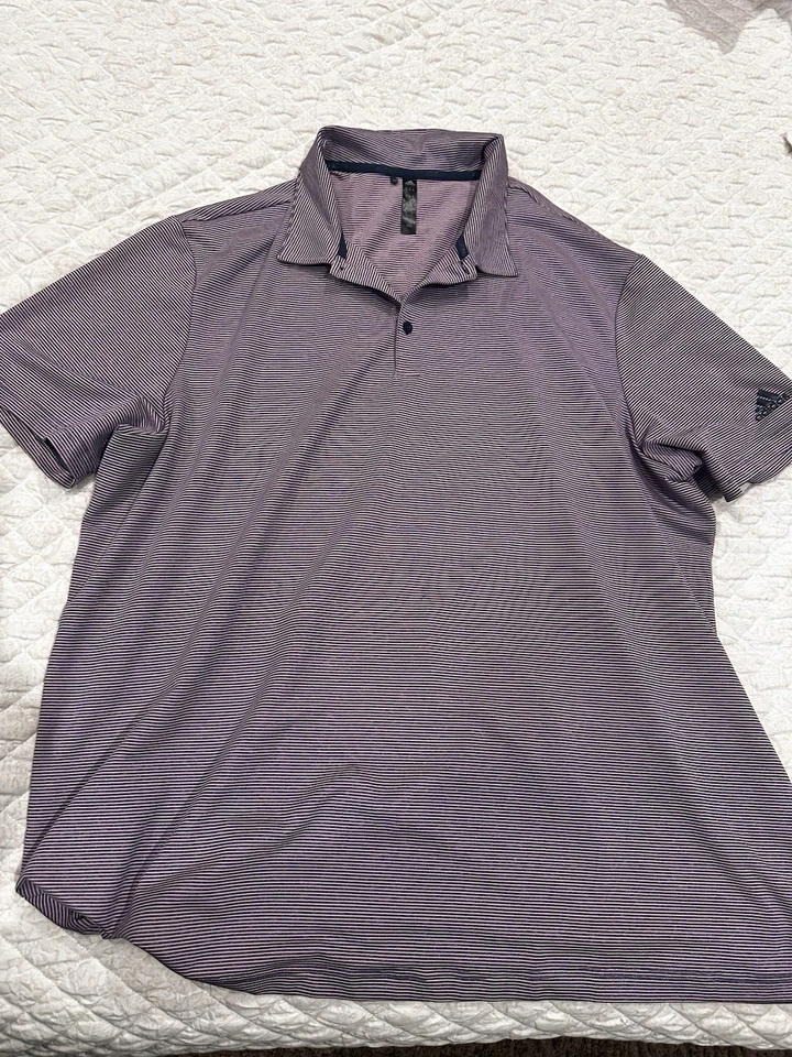 Camisa de golf Adidas Tri Blend para hombre 3XL púrpura Foto 1 de 2