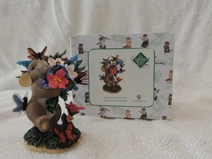 NIB Enesco Charming Tails "MAY EACH DAY BRING YOU BLOSSOMS AND BUTTERFLIES" - Picture 1 of 1
