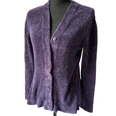 Classiques Entier фиолетовый бархат кардиган свитер XS фея прихоти классический - Изображение 1 из 4