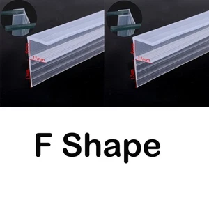 2M U/F/H Shape Bath Door Shower Screen Enclosure Seal Strip for 6/8/12mm Glass - Picture 1 of 15