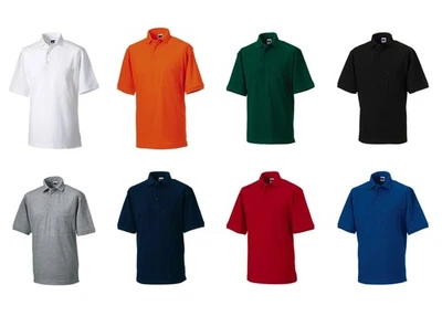RUSSELL EUROPE RUSSELL Poloshirt Herren Workwear Polo Shirt Robust Arbeit XS-4XL R-011M NEU