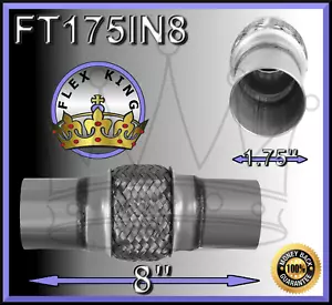 TUBO FLEXIBLE UNIVERSAL 1,75"" X 8"" CON CUELLO - Imagen 1 de 1