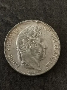 5 FRANCS ARGENT LOUIS PHILIPPE I 1833 B ROUEN DOMARD 2è RETOUCHE / SILVER - Picture 1 of 4