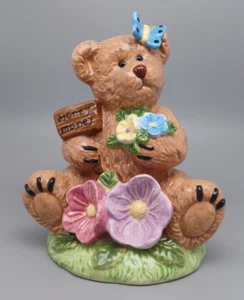 Boyds Bears Honey Money Ceramic Bear Coin Piggy Bank No Bottom Stopper - Picture 1 of 10