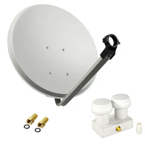 PremiumX SAT Anlage 80cm Satelliten Schüssel Single Monoblock 6° Astra Hotbird - Bild 1 von 6