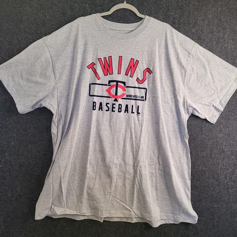 Minnesota Twins FANACTICS Heathered Gray T-SHIRT Men's Size 4XL MLB Baseball Cover