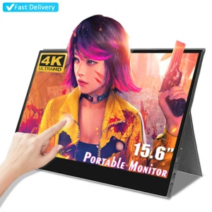 Portable gaming monitor 15.6 inch 4k UHD 600cd/㎡ portable touchscreen monitor - Picture 1 of 10