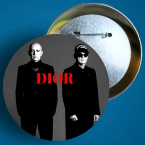 Pet Shop Boys Photo 80's Music New Wave 1.5" Pinback Buttons Pet Shop Boys Pins - Picture 1 of 2