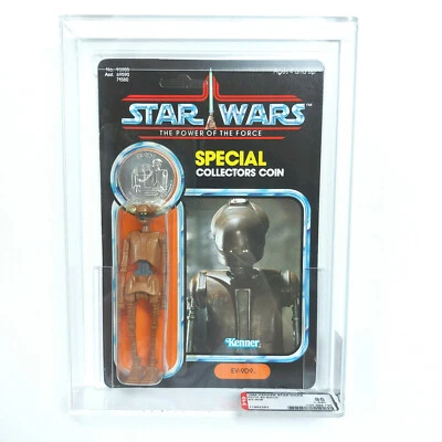 DE COLECCIÓN STAR WARS 1985 EV-9D9 AFA 85 CASI NUEVO SIN PERFORAR SIN USAR, EN CAJA ORIGINAL, ÚLTIMAS 17 FIGURA EV9D9 Foto 1 de 4