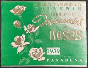 Unposted 1939 Tournament of Roses Golden Anniversary Souvenir Postcard Packet - Picture 1 of 4