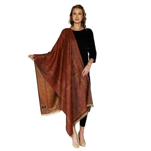 New Kashmiri Woven Wool Shawl Wrap Stole For Women - Picture 1 of 5