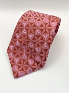 Ted Baker LONDON Mens 100% silk Neck Tie Red & Purple 60" x 3" Made In USA - Picture 1 of 10