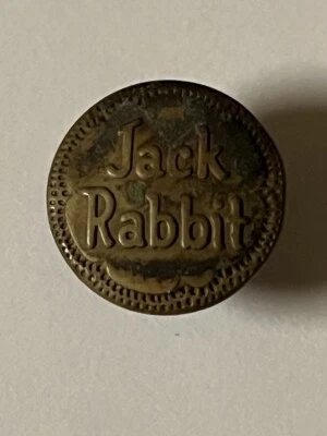 Rare Vtg Jack Rabbit Sanforized Brass Overall Barn Coat Button Workwear Antique - Image 1 of 2