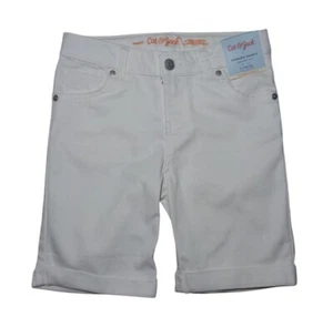 Cat & Jack Kids White Bermuda Shorts L (10/12) Ultimate Stretch Cotton Blend - Picture 1 of 7