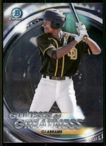 Bowman Draft 2020 cromo vislumbres de grandeza Gog-CA CJ Abrams Padres - Imagen 1 de 2