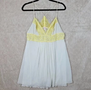 Vintage Victorias Secret Camisole Large Babydoll Chiffon Coquette Fairy 90s Y2K - Picture 1 of 11