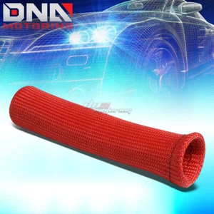 6" SPARK PLUG WIRE HIGH HEAT BOOT PROTECTOR COVER SLEEVE SHIELD/GUARD/WRAP RED - Picture 1 of 4