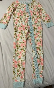 SweetHoney Lounge Ruffled Floral Girls Size 5 - Picture 1 of 2